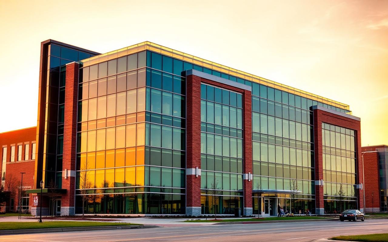 Modern commercial property in Oklahoma